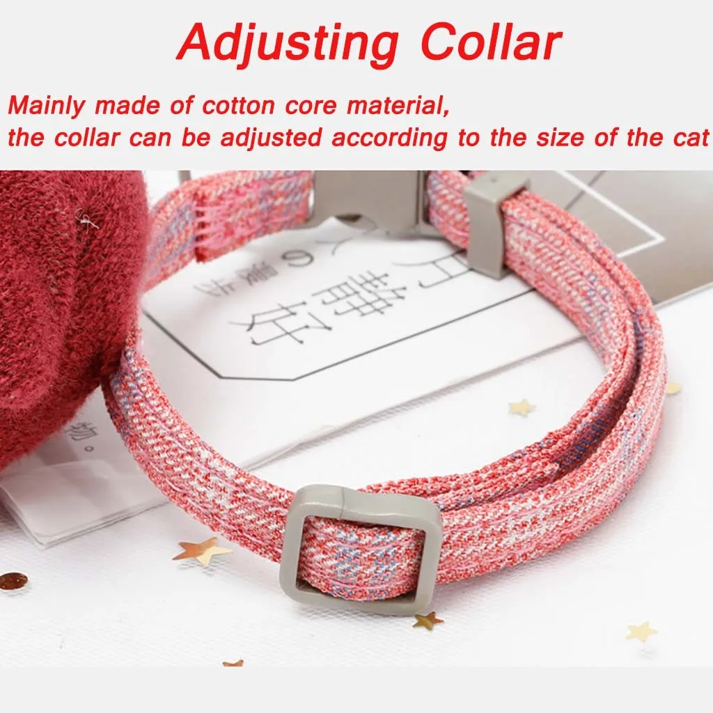 Модный Однотонный Регулируемый ошейник для щенка, хлопковое ожерелье для куклы, мультяшное ожерелье для бульдога чихуахуа, тянущаяся веревка, аксессуары для домашних животных# yl