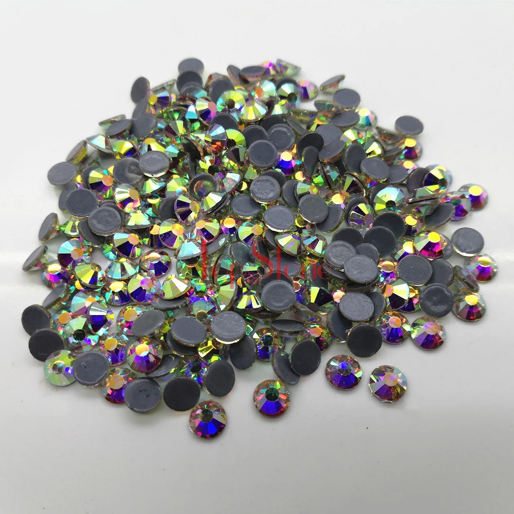 TopStone-Hot-fix-Iron-On-Rhinestones-Crystal-Clear-AB-Color-Super-Bright-Glass-Strass-Stones-For (2)