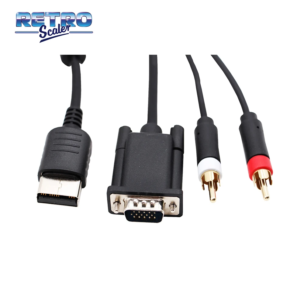 RetroScaler VGA Cable for Dreamcast console High Definition + 3.5mm to 2-Male RCA Adapter — view 4