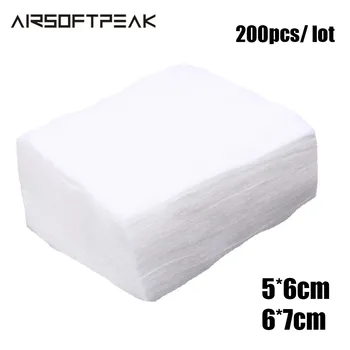 

200pcs Gun Cleaning Patch Hunting Rifle Pistol Cleaning Cloth Tactical Gun Clean Tools Hunting Accessories Thickness Softness