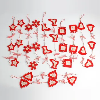 

110cm Christmas Tree Pendant Drop Ornaments Christmas New Year Gift Holders for Party Decoration Supplies Red