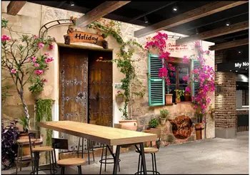

WDBH Custom photo mural 3d wallpaper European pastoral town home decor 3d wall murals wallpaper for wall 3 d living room