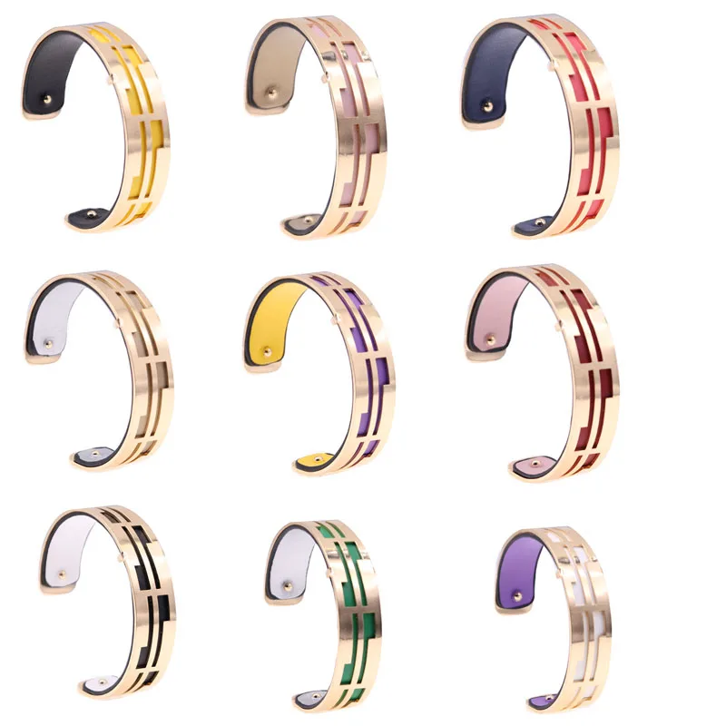 15 мм жоржет браслет с золотым цветом полые формы Реверсивные взаимозаменяемые