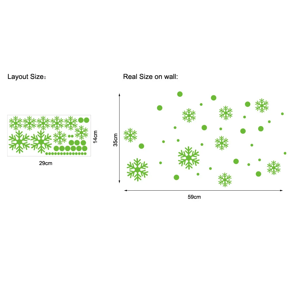 Светится в темноте, Рождественская елка, снежинка, светящиеся наклейки на стену, мультяшный декор, рождественские украшения для окна дома F911 - Цвет: C