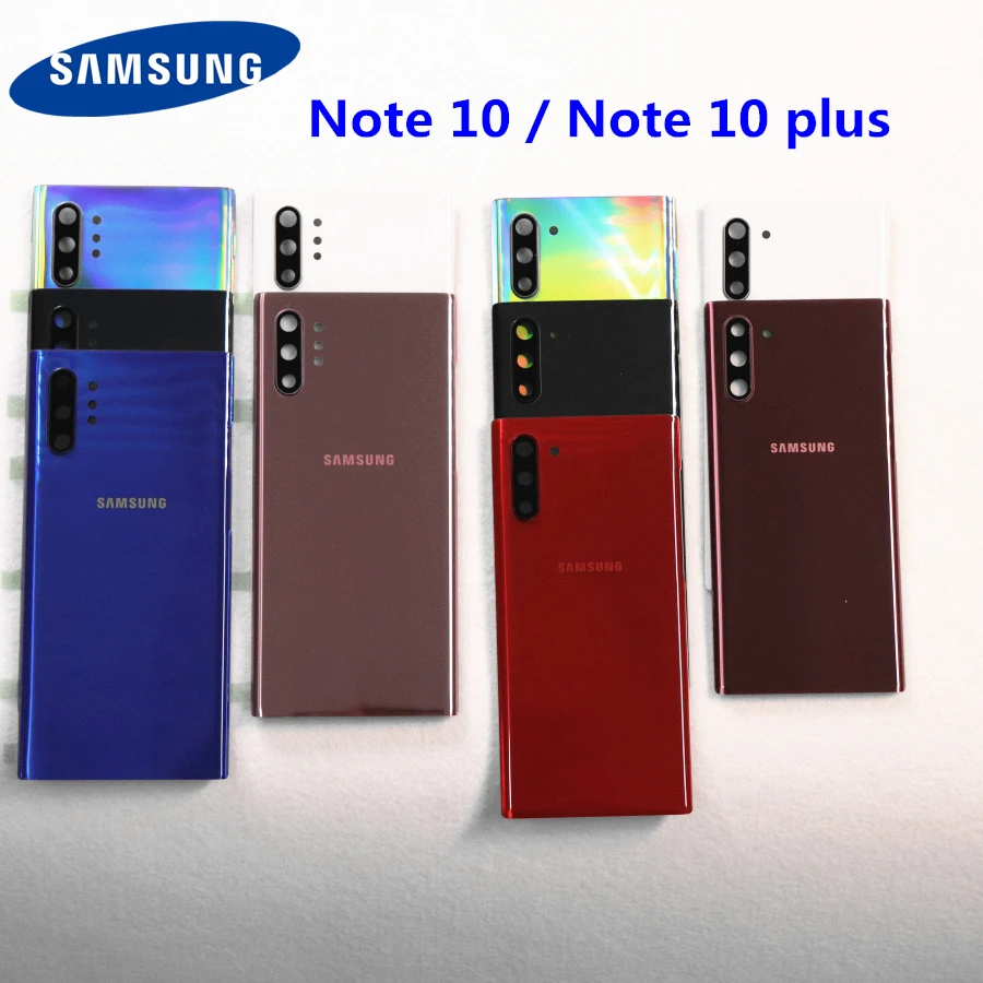 Чехол для задней батареи samsung для samsung Galaxy Note 10 N970 N970F Note 10 plus N975 N975F NOTE10 задний стеклянный чехол