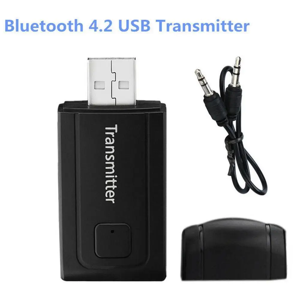 

Car Bluetooth Wireless Transmitter For PC Phone Stereo Audio Music Adapter Wireless 4.2 Bluetooth Transmitter Car