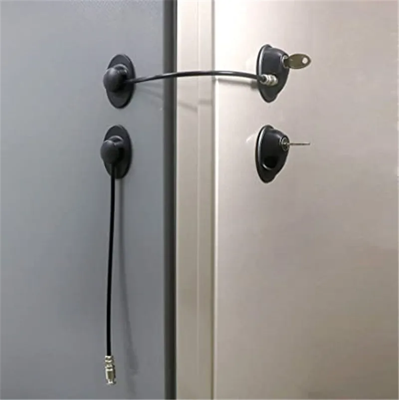 3 pcs Security Freezer Lock with 2 Keys Fridge Refrigerator Door Lock Child  Proof Safety Winodw Lock Drawer Door Toilet Lock - AliExpress