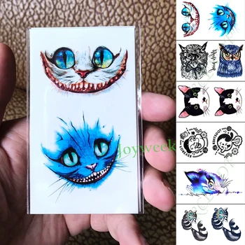 

Waterproof Temporary Tattoo Sticker cute cat owl animals small size art tatto flash tatoo fake tattoos for kid men women