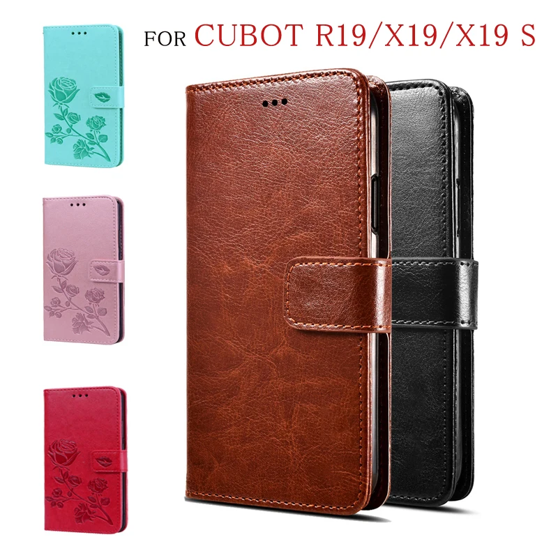 Чехол-книжка для Cubot X19 R19 X19S кожаный чехол-бумажник телефона чехол R X 19S 19 чехлы на