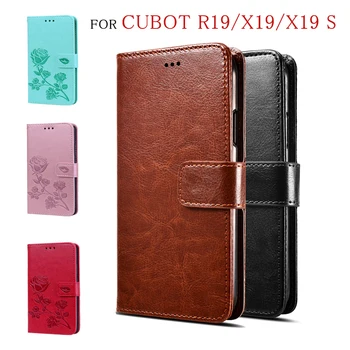 Перейти на Алиэкспресс и купить Флип-чехол-кошелек для Cubot X19 S чехол для телефона кошелек Чехол-Чехол Coque для Cubot R19 X19 S X19S из искусственной кожи чехол Funda Capas