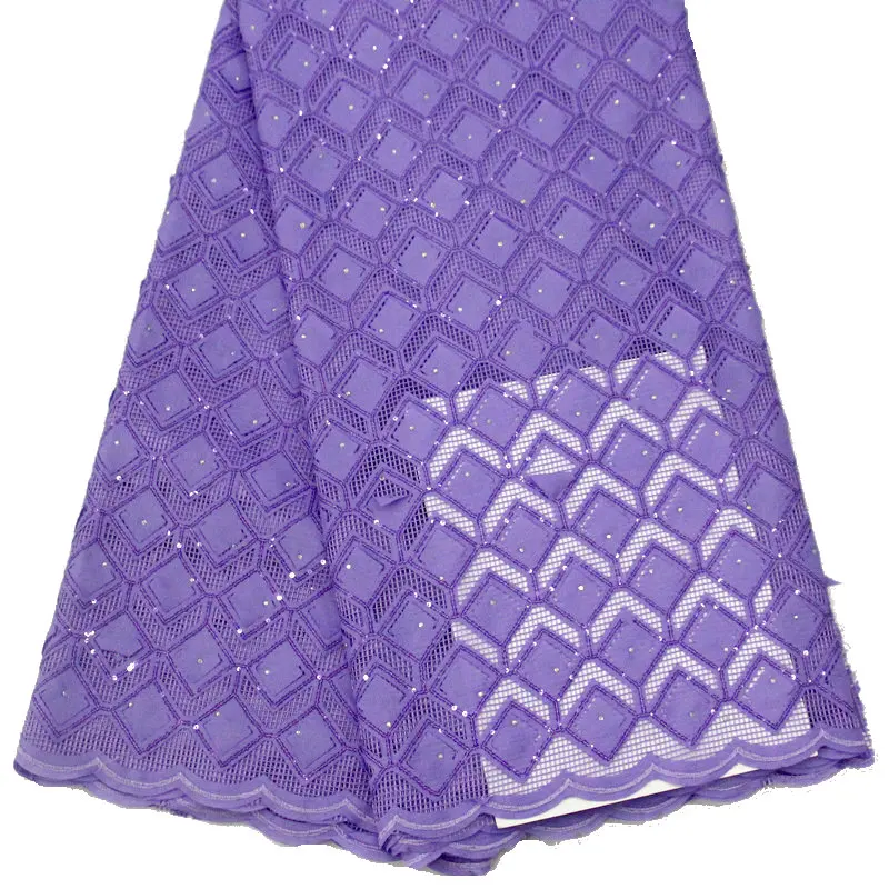 

Nigeria Net Lace Fabric with Stones African Fabric Lace 2019 High Quality Lace for Nigerian Wedding Dress Purple 5 Yards