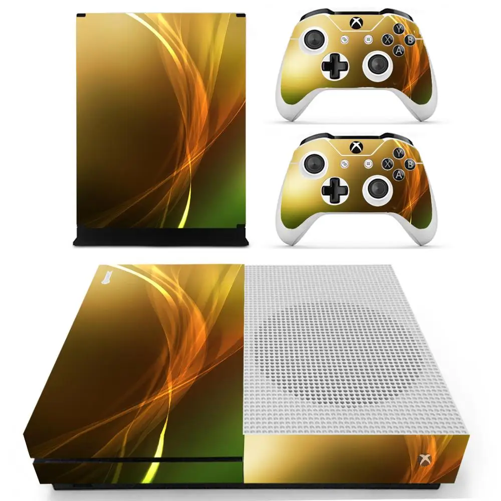 Новая наклейка на кожу для Microsoft Xbox One S консоль и 2 контроллера для Xbox One S Наклейка на кожу виниловый аксессуар