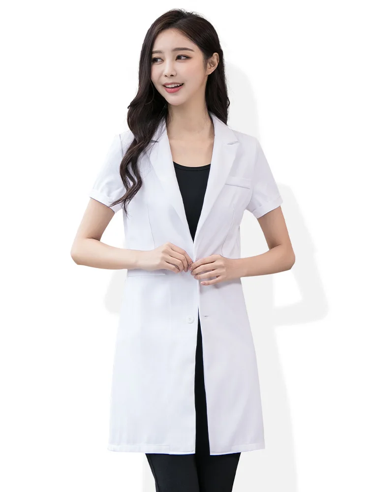 Beauty salon shop manager work clothes temperament high-end beautician summer short sleeve medical beauty salon