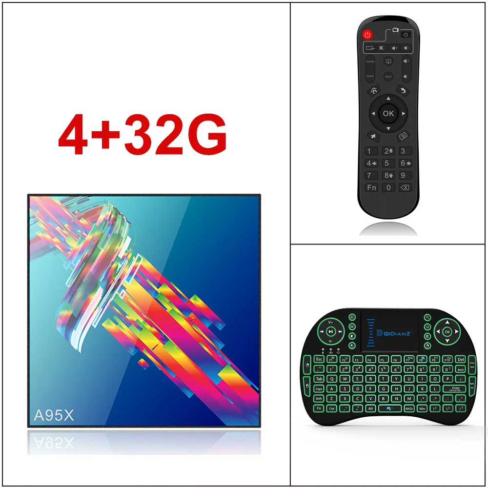 DQiDianZ A95XR3 Smart tv BOX Amlogic RK3318 4GB+ 64GB Android 9,0 медиа-проигрыватель Google 2,4G/5G WiFi support Netflix Youtube - Цвет: 4-32