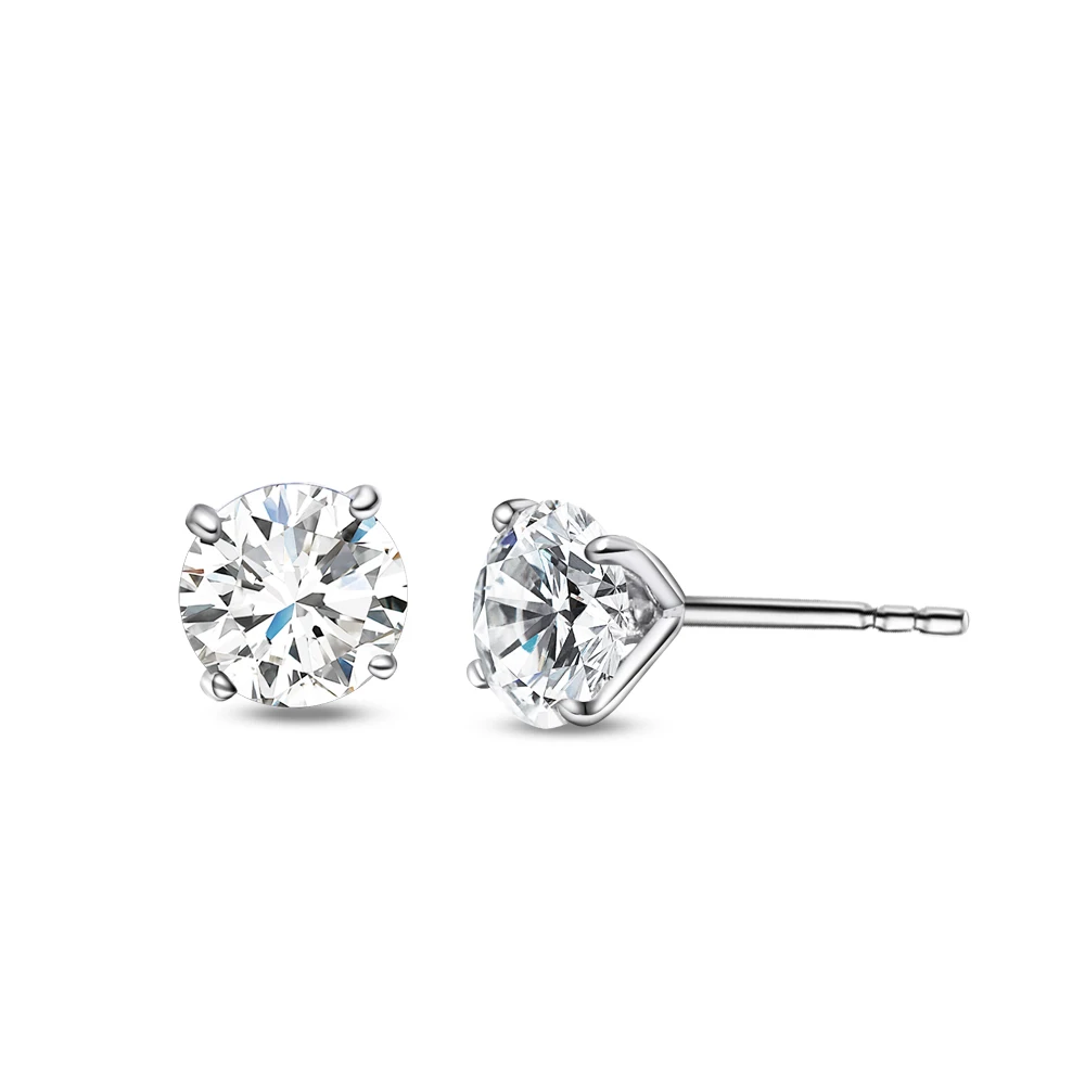 925 silver diamond earrings (2)
