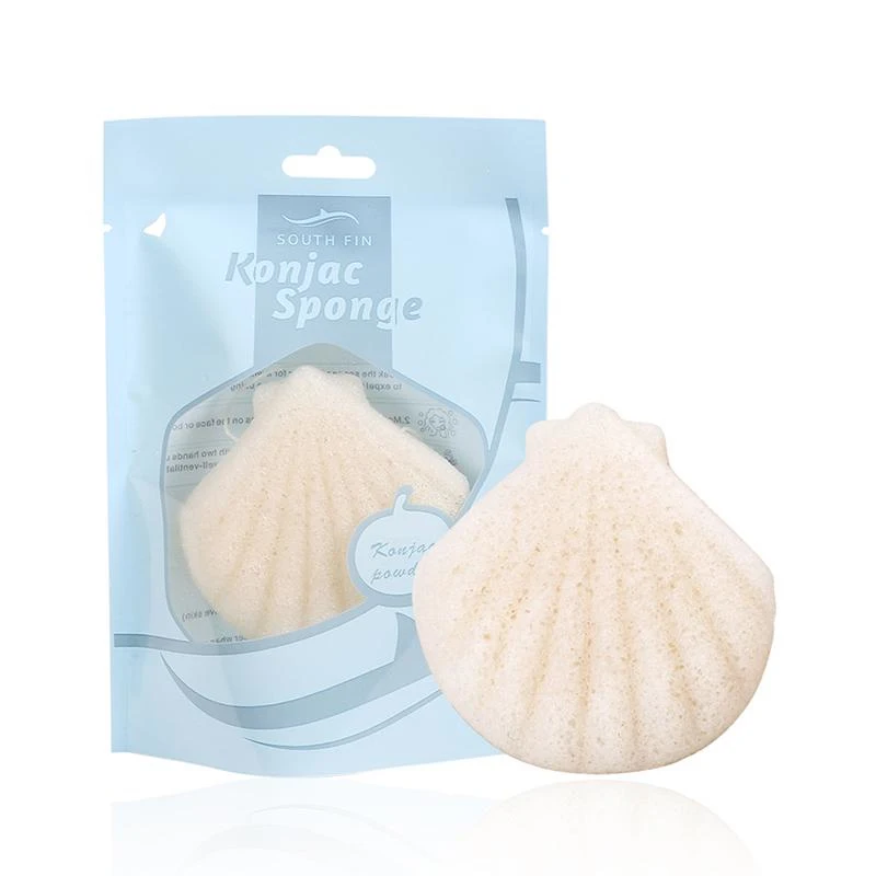 Shell Konjac Wash Puff косметический спонж, очищающая губка для макияжа, средства для очищения лица, средства для ухода, гладкая Глубокая чистка, массаж кожи, подарок для девочки