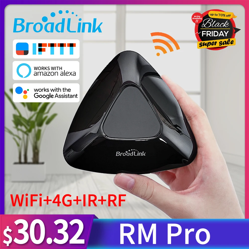 Broadlink оригинальный умный дом RM33Pro универсальный контроллер Wi Fi + ИК РЧ пульт