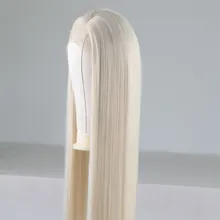 Bombshell белый длинный прямой 13*3 дюймов синтетический парик фронта шнурка термостойкие волокна волос сторона расставания для женщин девочек парики