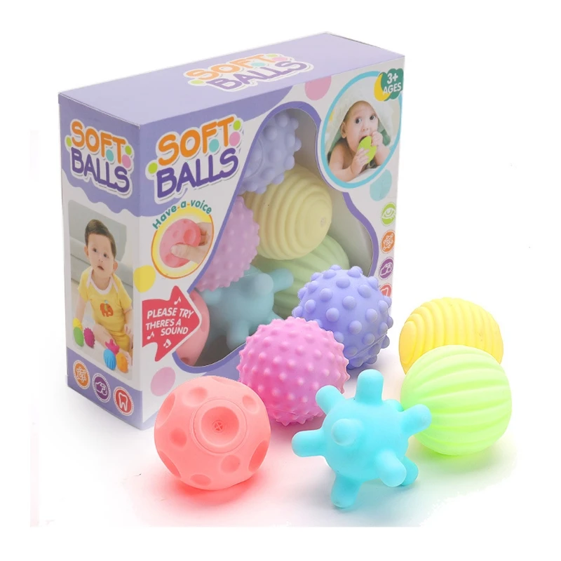 

Textured Multi-ball Suit,Tactile Sensory Ball, Bath Ball Toy, Baby Grip Ball, Sensory Ball, Suitable For Toddlers, Babies, 77HD