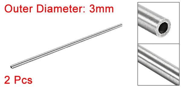 Sourcing Map – Tubo Tondo In Acciaio Inox 304 – Diametro 4 Mm – Spessore 0,4 Mm – Lunghezza 250 Mm – Set Da 4 Pezzi – Senza Saldatura
