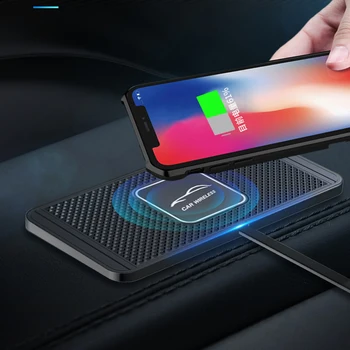 

C1 Car Wireless Charger Pad Fast Charging Dock Station Non-slip Mat Car Dashboard Holder for iPhone 11 Pro Max Samsung S10 Plus