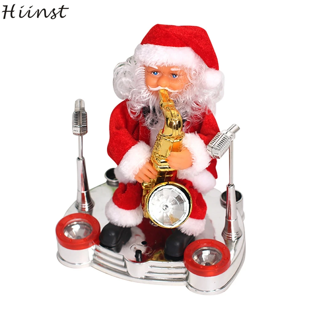 HIINST электрические игрушки для детей, милые рождественские куклы Санта-Клауса, домашний орнамент, игрушки Санта-Клаус, е кукла, мягкая плюшевая мягкая игрушка