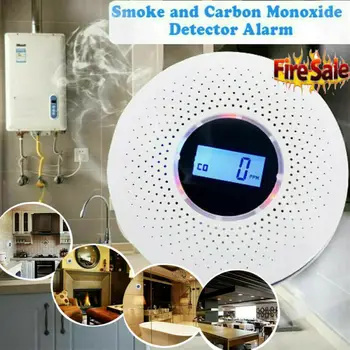 

Wireless Monoxide CO Detector Smoke Poisoning Gas Sensor Monitor Warning Alarm