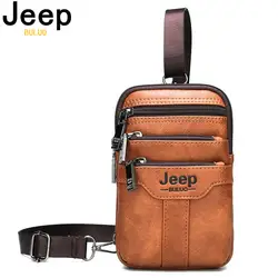 Jeep buluo Для мужчин плеча Курьерские сумки небольшой мульти-функциональные Стропы груди мешок ноги поясная сумка для мужчин новая мода