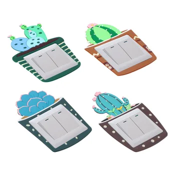 

NICEYARD Home Decor 1pc 3D Double-sided Tape Glowing Wall Sticker Luminous Switch Sticker Glow in the Dark Decoration Sticker