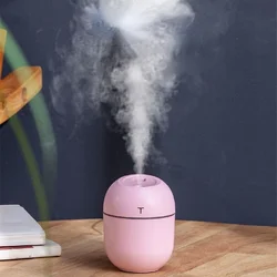 Mini diffuseur d'huile essentielle ultrasonique USB, humidificateur d'air, purificateur de voiture, brumisateur à anions, pour maison, voiture, avec lampe de nuit LED 