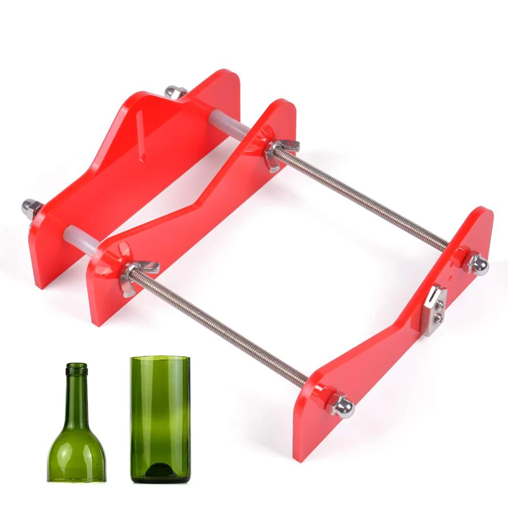 

Professional Glass Bottle Cutter Acrylic DIY Bottle Cutting Tool with Sandpaper for Wine Beer Bottles Mason Jars