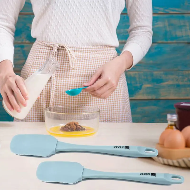 Household Silicone Non-stick Spatula Heat-resistant Cake Cream Scraper Baking Brush Spatula Cooking Utensils