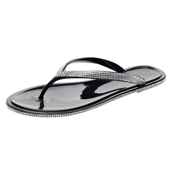 

Summer Flip Flop Female Slippers Solid Casual Women Flip Flop Slippers Open Toe Anti Skid Beach Shoes Female Slippers ##6