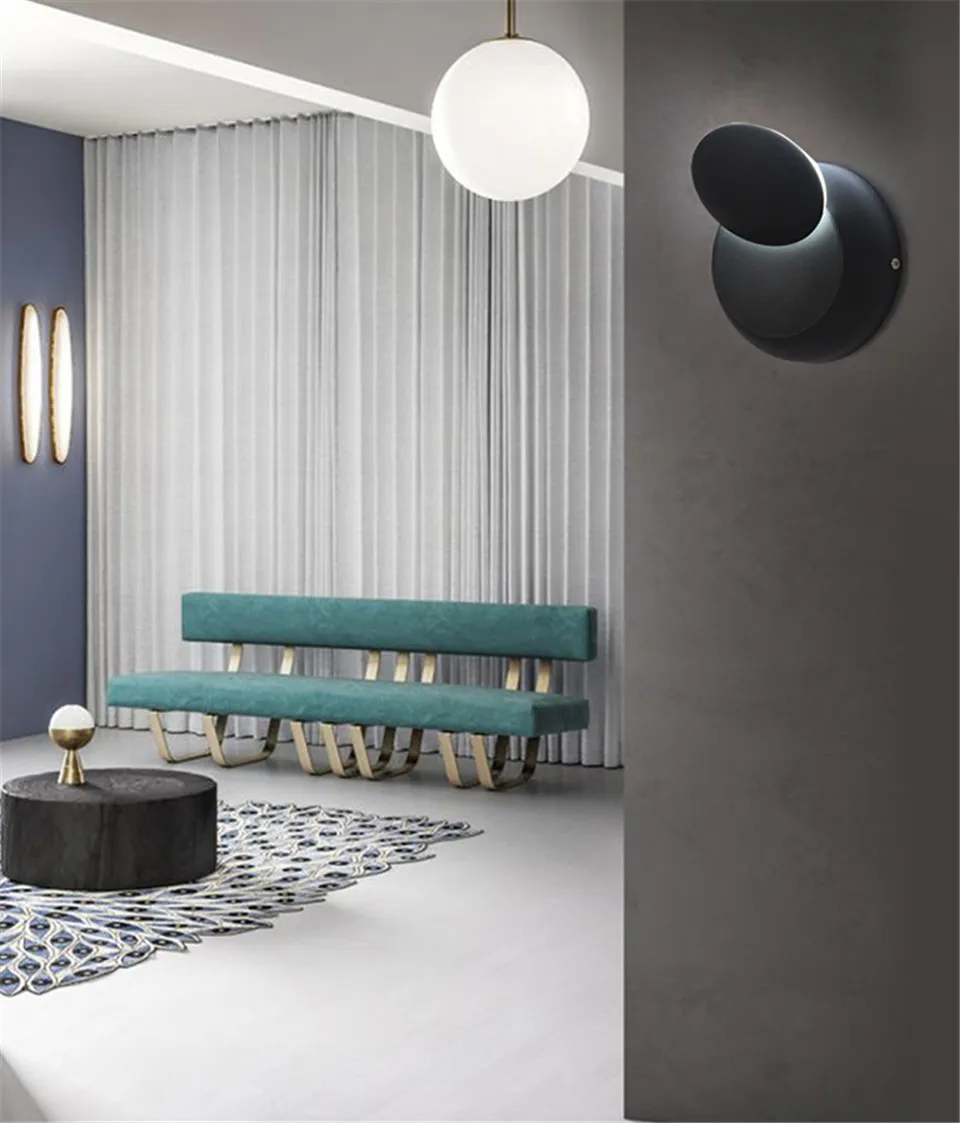 Скандинавский Железный светодиодный настенный светильник для ванной комнаты, светильник для спальни, прикроватная тумбочка для коридора, коридора, лестницы, домашний декор, настенные светильники