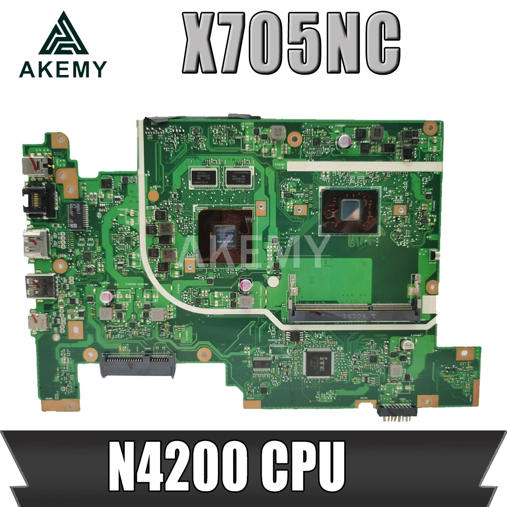 X705NC материнская плата для ноутбука ASUS Vivobook X705N оригинальная N4200 CPU GT810M-2GB GPU Работа