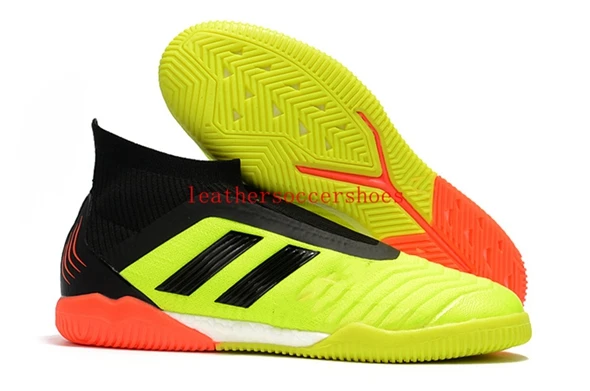 Дешевые мужские кожаные футбольные бутсы Predator Tango accelerator 18 в TF turf футбольные бутсы домашние футбольные бутсы chuteiras Pogb