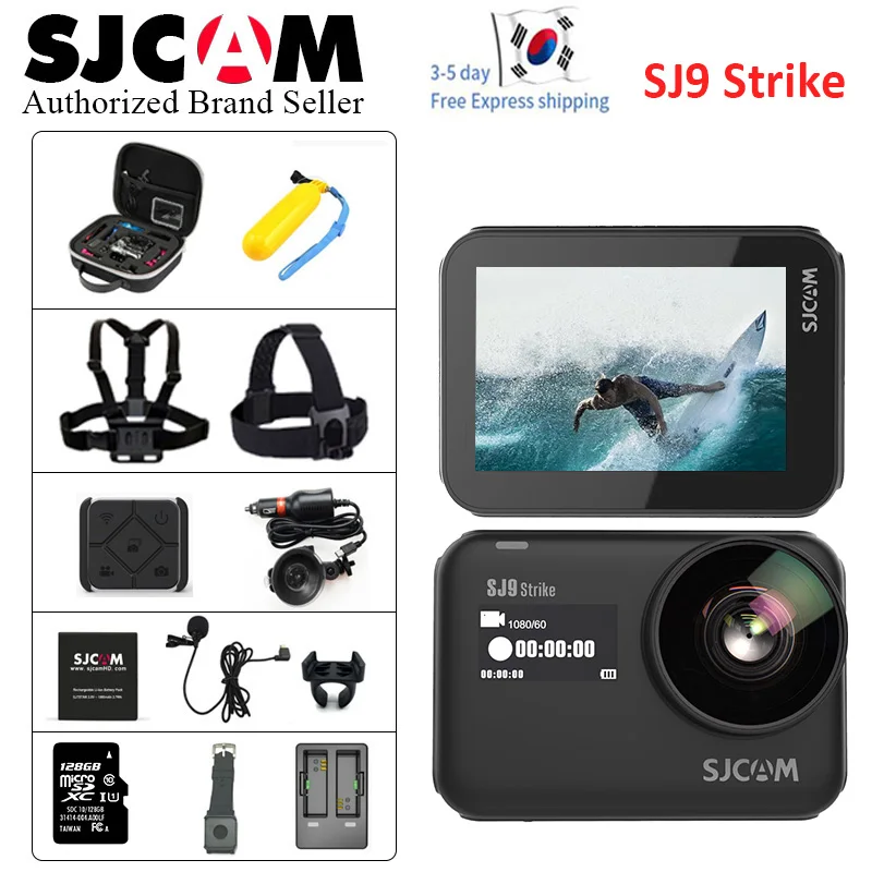 SJCAM SJ9 Strike Gyro/EIS supermooth 4K 60FPS WiFi Удаленная Экшн-камера Ambarella Чип Беспроводная зарядка 10 м корпус водонепроницаемый DV