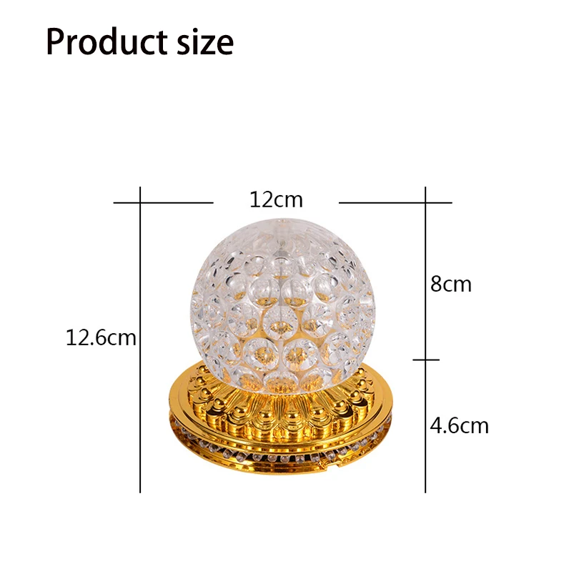 Mini LED Stage Light Rotating Colorful DJ Disco Effect Light Crystal Magic Ball Strobe Stage Lighting Home Christmas ktv Party