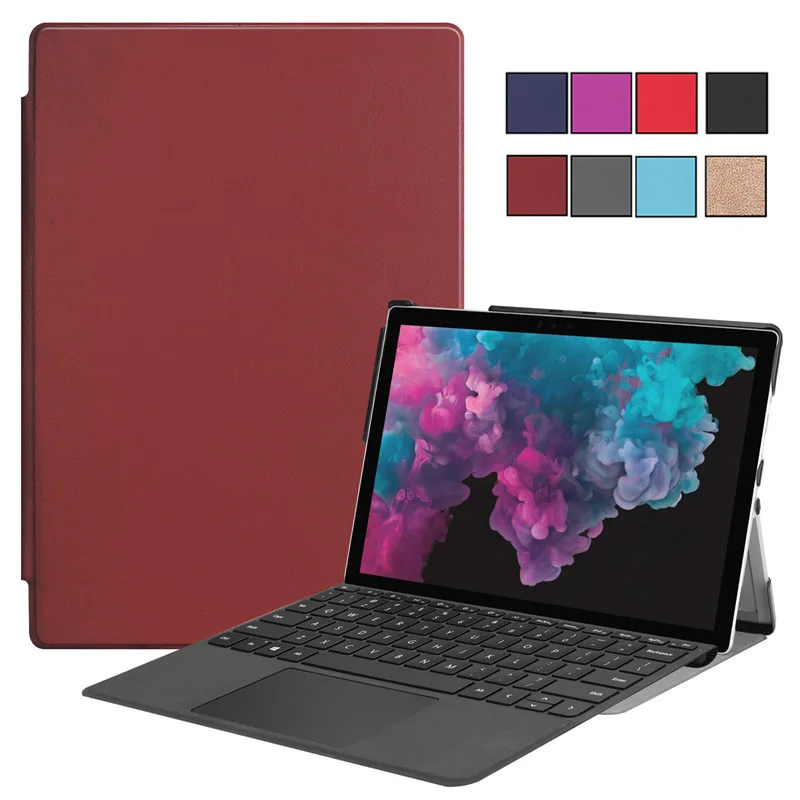 Per Tablet Microsoft Surface Pro 7 Custodia Da 12.3 Pollici Custodia In Pelle Pu Per Funda Surface Pro 7 Pro 6 Pro 5 Pro 4 Custodia Coque