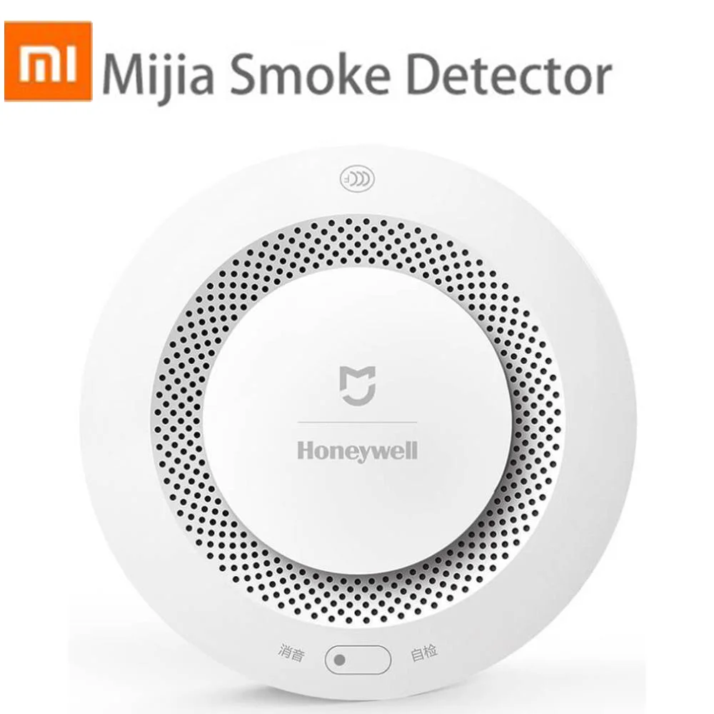 Alarma de incendios de Xiaomi Mijia Honeywell, Sensor de humo, Control remoto de seguridad inteligente para el hogar con aplicación Mi Home
