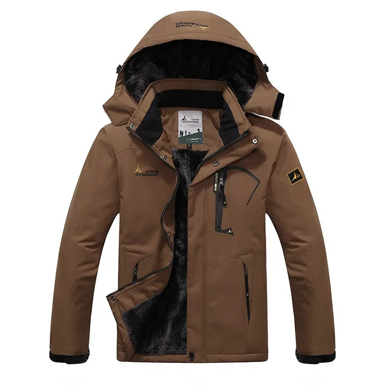 JACKSANQI, Мужская Толстая флисовая водонепроницаемая куртка, Мужская зимняя уличная спортивная теплая куртка, теплая куртка для катания на лыжах, кемпинга, походов, мужская куртка RA284
