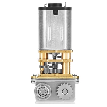 

DC12V 11RPM N20 Right Angle Metal Gearbox Micro Gear Motor Double-Layer Gearbox Output Motor For 3D Printing Pen