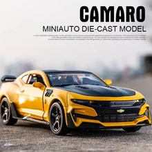 

High Simulation 1:32 Chevrolet Camaro Alloy Sports Car Model Diecast & Toy Vehicles Metal Toy Car Model Sound and Light for boys