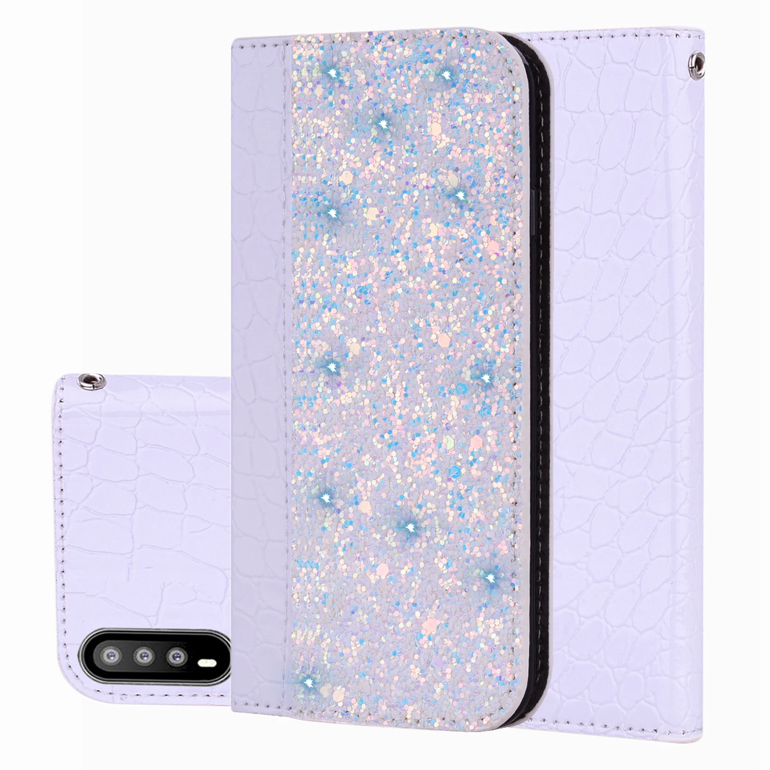 Glitter Bling Case For Huawei Mate 10 20 P20 P30 Lite Pro Honor 10 9 Lite 7x Y6 Y7 Y9 P Smart+ Leather Flip Book Case Coque