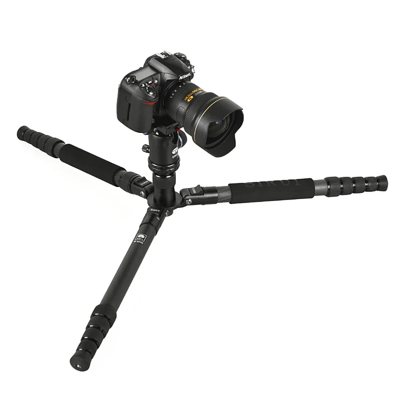 US $785.46 N3205XK30X Sirui N3205X Carbon TripodBall HeadQuick Release Plate 3in1 Kit For VideoSLR Camera Leg Travel Extendable Unipod