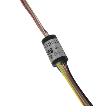 

1pcs Dia 8.5mm Micro Mini Slip Ring 4CH 8CH 12CH 1A Conductive Ring Rotation Joint Connector Rated Volrage 220CAV/DC Slipring