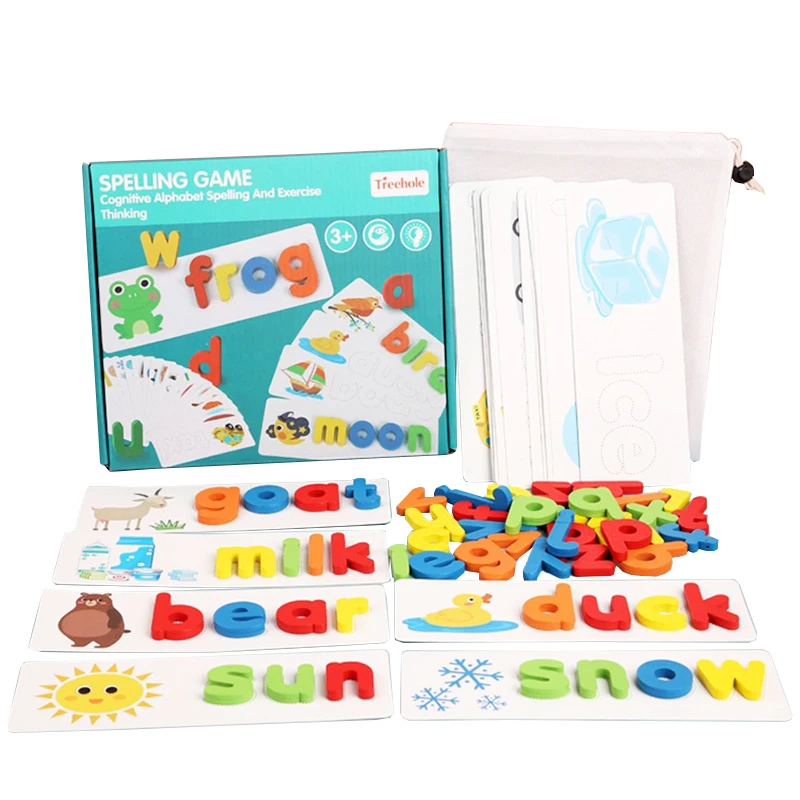 1Set early childrenEducational toys fun learning english spell the word game t^S 