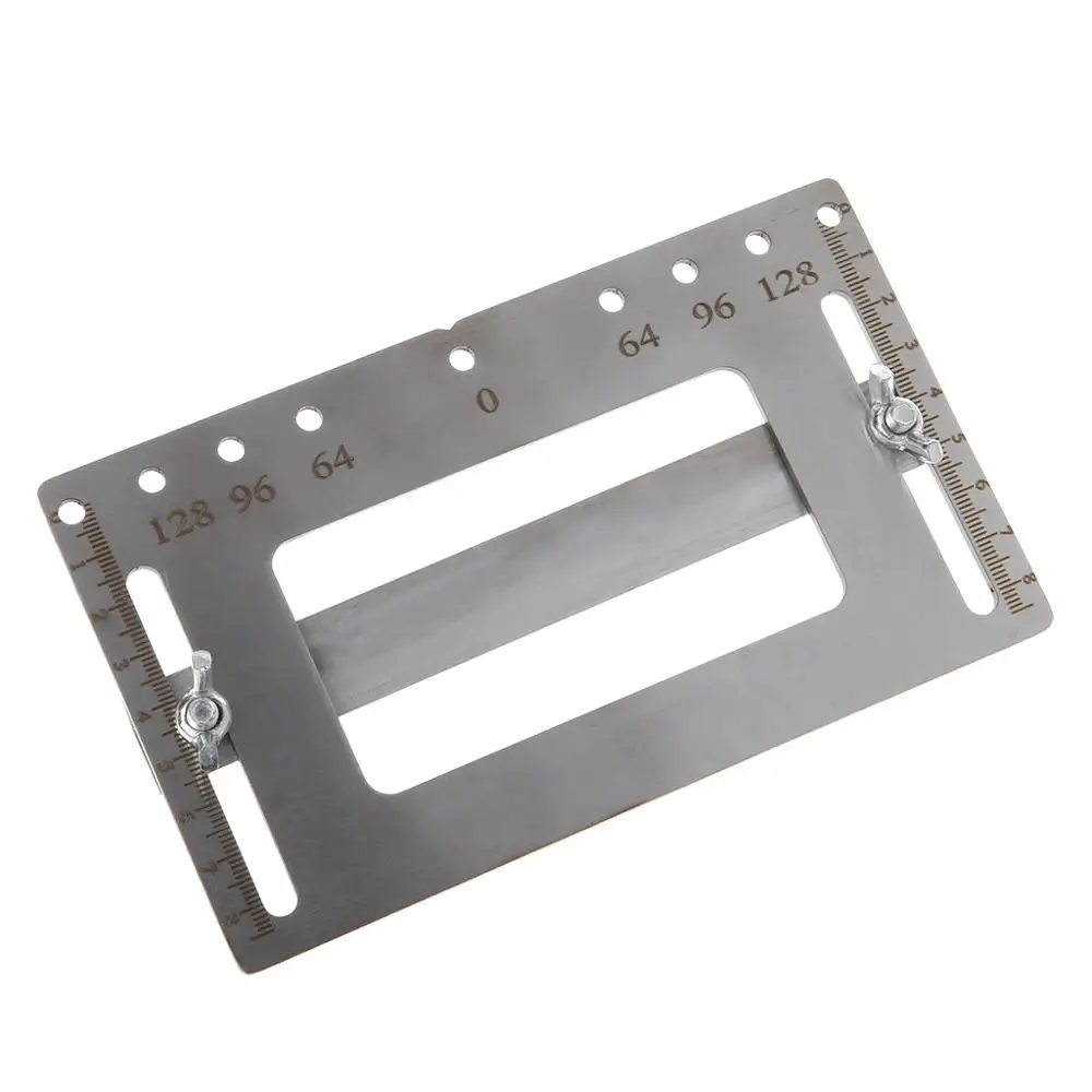 

Cabinet Door Handle Punch Hole Locator Template Wood Drilling Holes Guide Hardware with Scale for Home Furniture U4LB