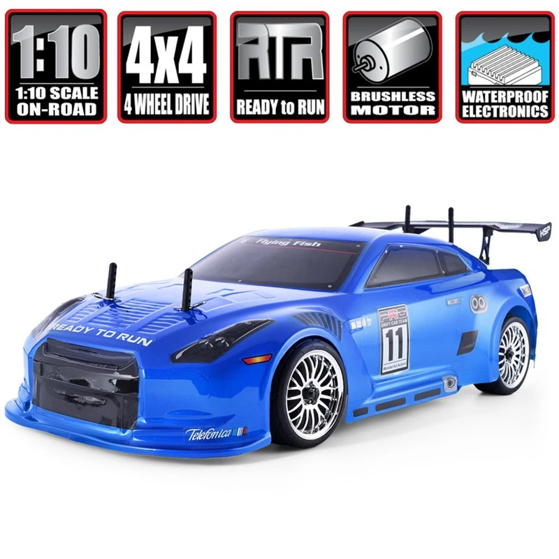 HSP Brushless Rc Car 1:10 4wd On Road Racing Drift Remote Control Car 94123PRO Electric Power Toys High Speed Hobby Lipo Vehicle