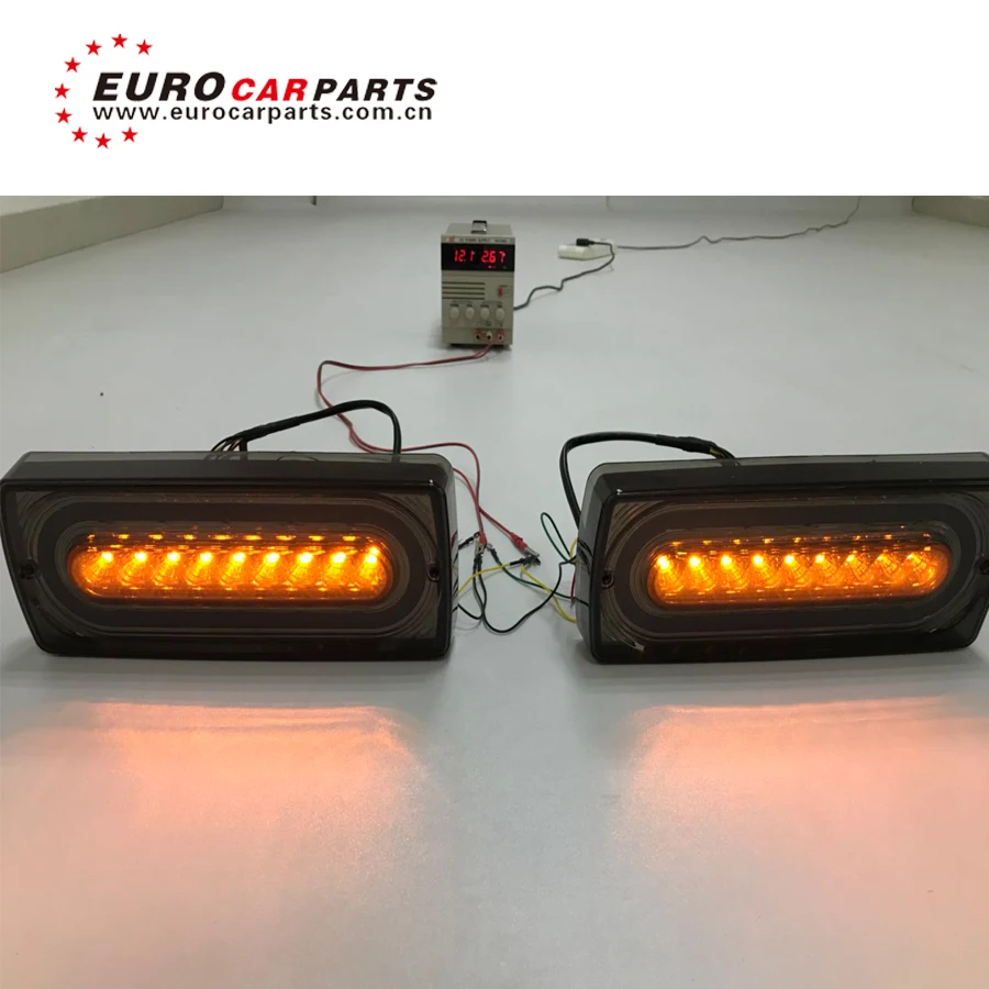 G class w463 black and red running LED taillights for G350 G400 G500 G55 G63 G65 G800 signal turnning dynamic LED rear lamp
